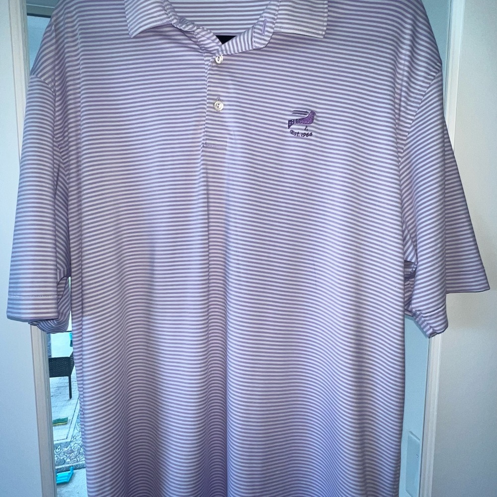 Peter Millar Summer Comfort Purple Striped Men's Shirt